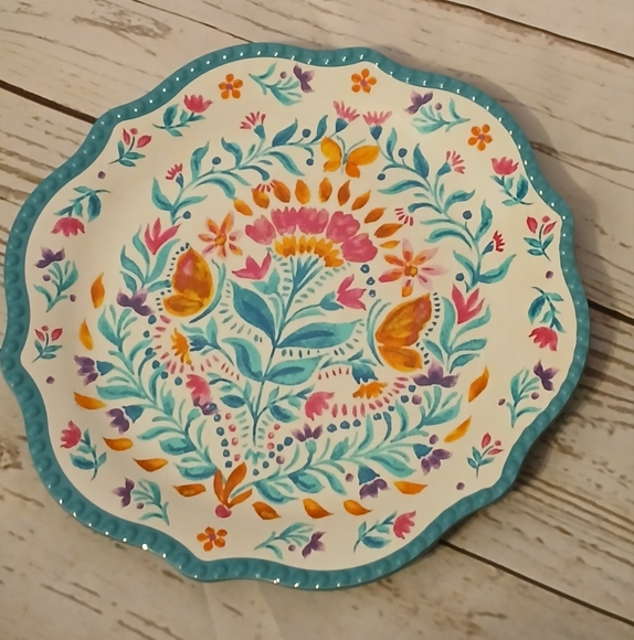 The Pioneer Woman Other - The Pioneer Woman Folk/Geo Melamine Dinner Plate
